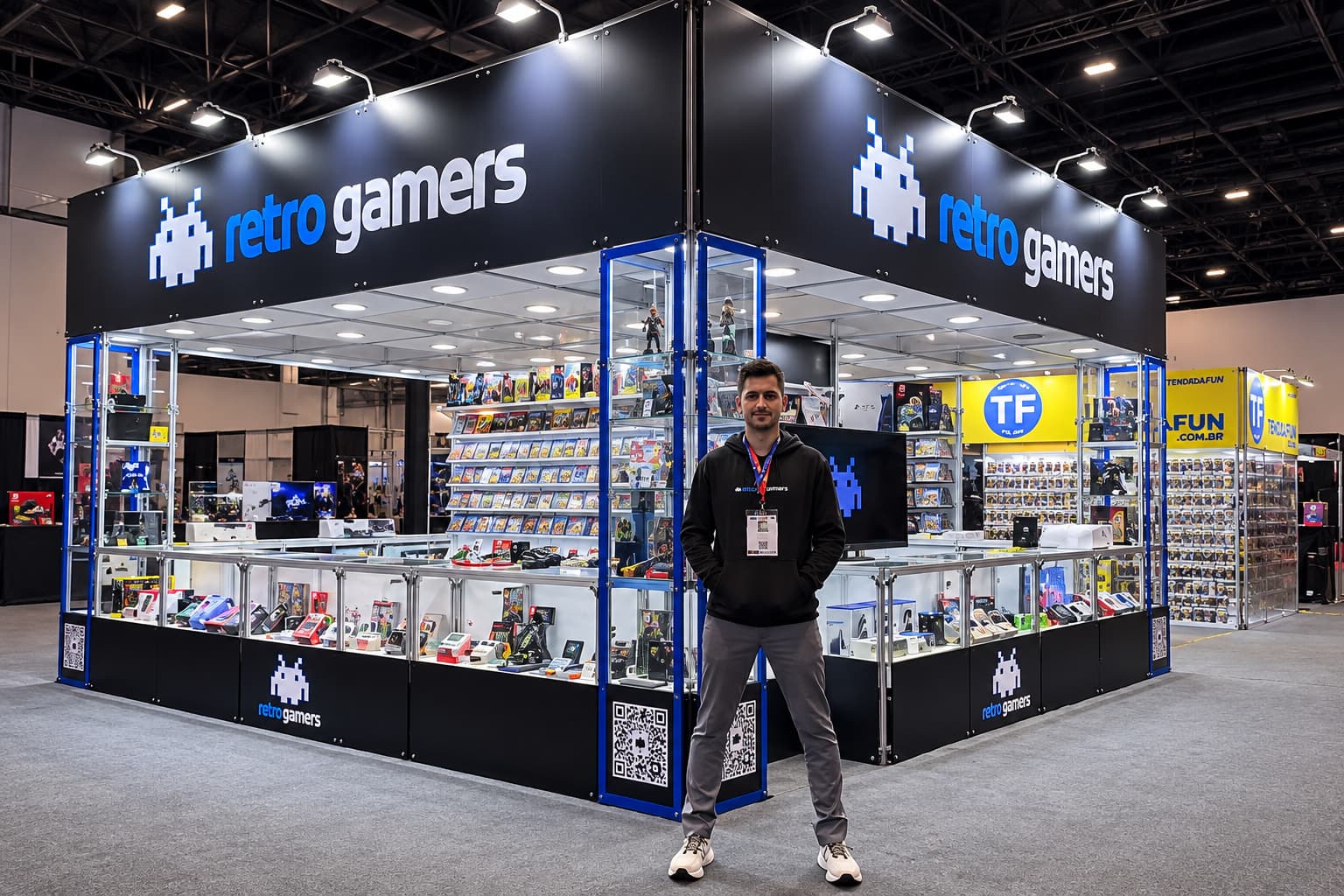 Stand próprio, vitrine de raridades